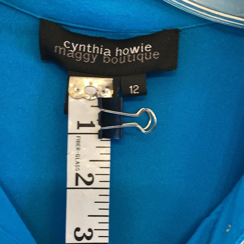 Cynthia Howie for Maggy Boutique Silk button dress - Picture 4 of 8